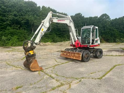 Takeuchi TB175W Mobile Excavator Specs & Dimensions